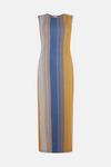 Warehouse Vertical Stripe Sleeveless Midi Dress thumbnail 4