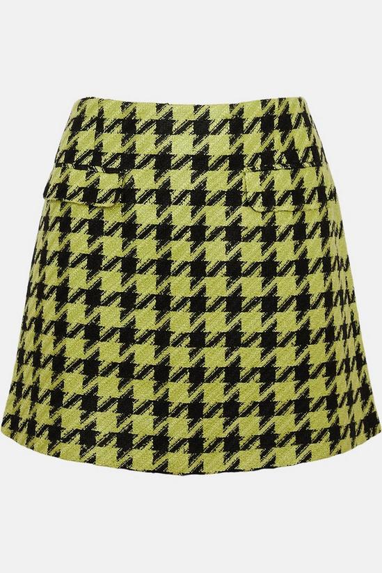 Warehouse Plus Size Dogstooth Flap Pocket Pelmet Skirt 4