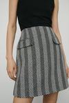 Warehouse Herringbone Flap Pocket Pelmet Skirt thumbnail 2