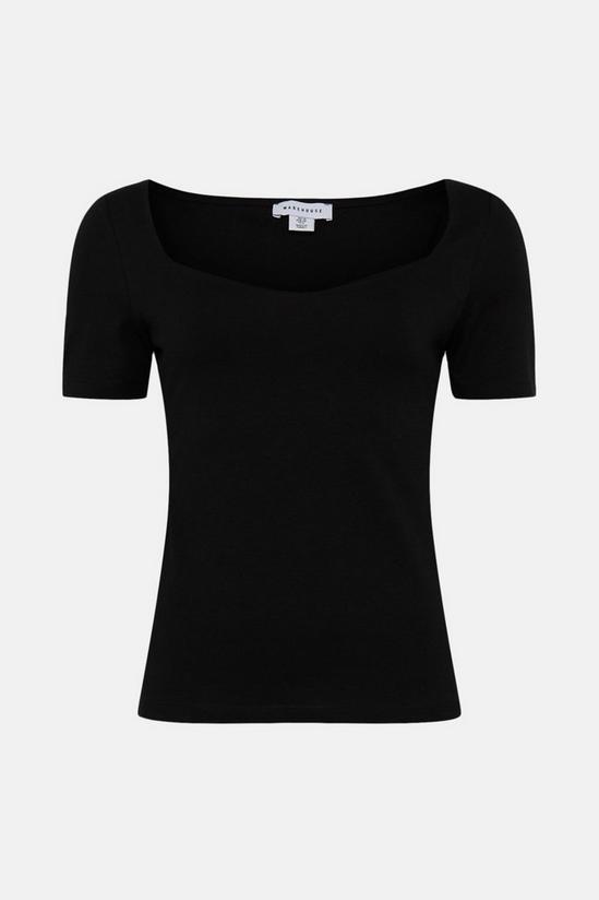 Warehouse Clean Cotton Sweetheart Neck Top 4