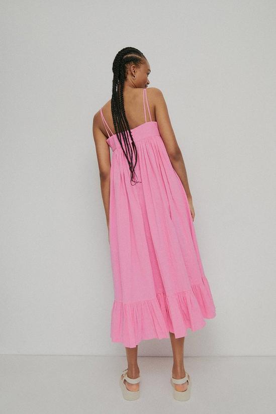 Warehouse Beach Cotton Seersucker Strappy Midi Dress 3
