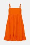 Warehouse Beach Cotton Seersucker Strappy Mini Dress thumbnail 4