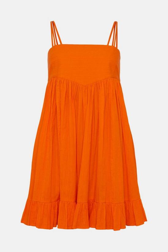 Warehouse Beach Cotton Seersucker Strappy Mini Dress 4