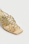 Warehouse Knotted Strappy Low Heel Sandal thumbnail 3