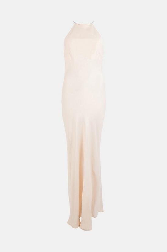 Warehouse Petite Satin Diamante Detail Slip Dress 4