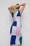 Warehouse Abstract Colour Block Sleeveless Knit Dress thumbnail 4