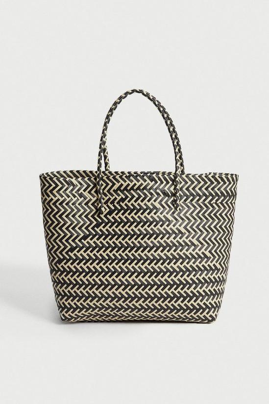 Warehouse Large Weave Detail Tote 1