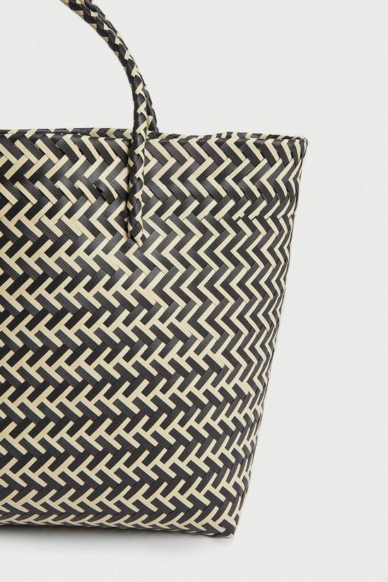 Warehouse Large Weave Detail Tote 2