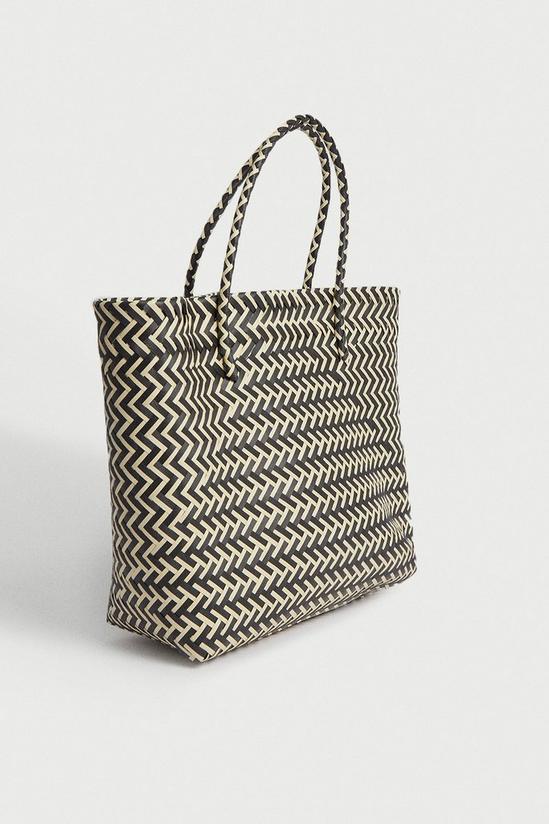 Warehouse Large Weave Detail Tote 3