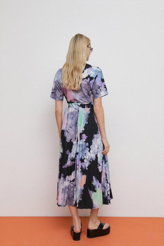 Warehouse Printed Pleated Midi Dress 3