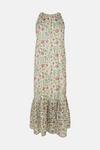 Warehouse Halter Neck Embroidery Dress In Floral thumbnail 4