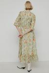 Warehouse Sparkle Shirred Bodice Maxi Dress In Floral thumbnail 3
