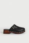 Warehouse Real Leather Oversize Studded Clog thumbnail 1