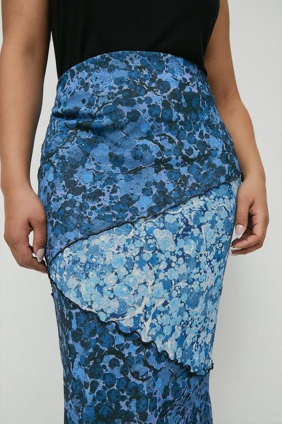 Warehouse Jemma Lewis X Wh Plus Size Marble Mesh Skirt 2