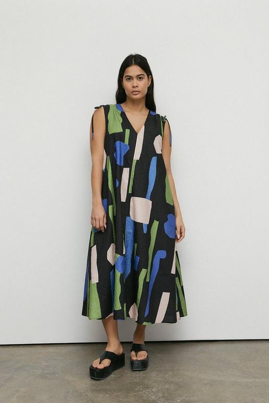 Warehouse Plus Size Texture Sleeveless Maxi Dress 1