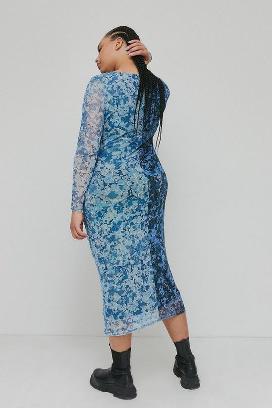 Warehouse Jemma Lewis X Wh Plus Size Marble Spliced Dress 3