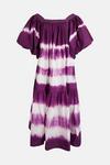 Warehouse Tie Dye Cotton Square Neck  Midi Dress thumbnail 4