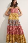 Warehouse Strappy Sundress In Mix Print thumbnail 1