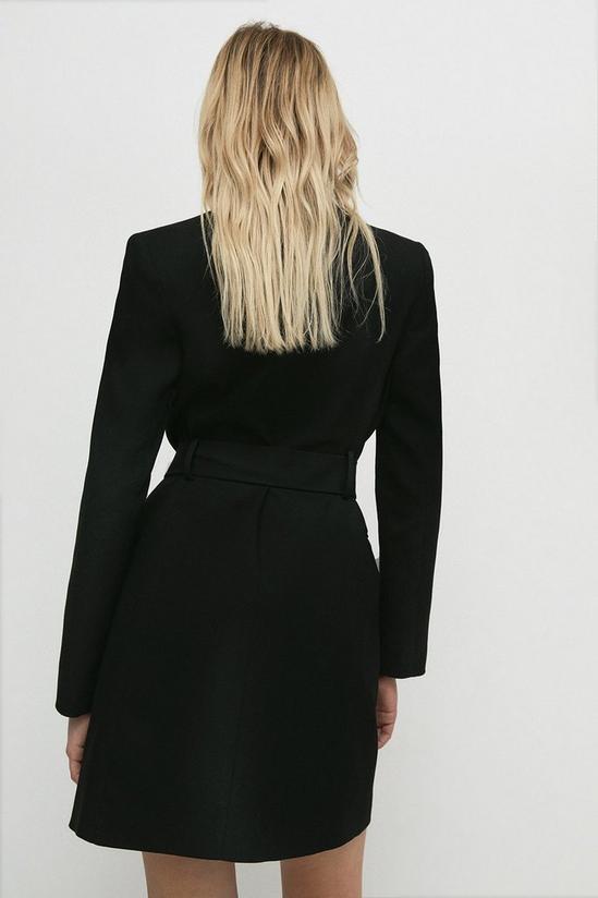 Warehouse Black Twill Blazer Dress 3