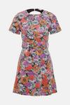 Warehouse Sequin Floral Mini Belted Shift Dress thumbnail 4