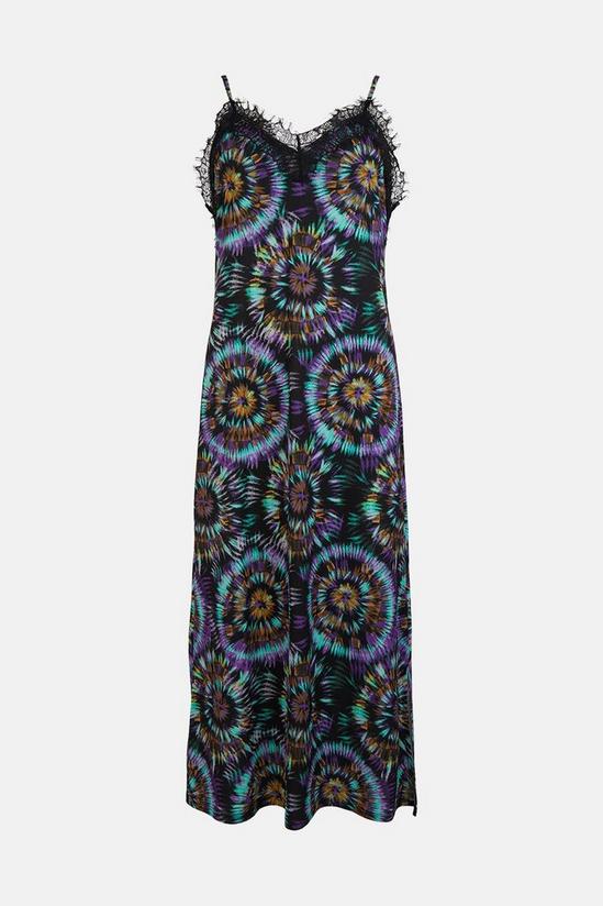 Warehouse Printed Lace Trim Cami Dress 4