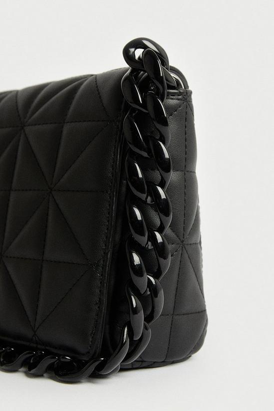 Warehouse Quilted Chain Shoulder Bag 4