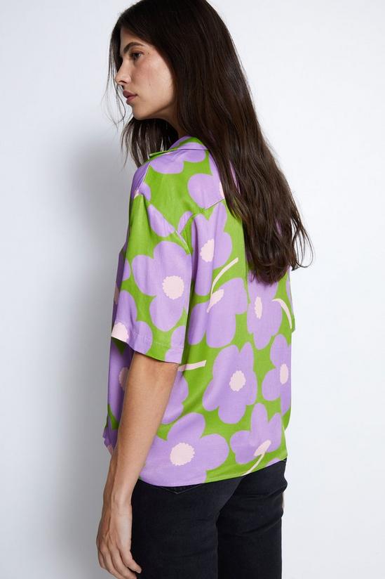 Warehouse Short Sleeve Resort Shirt In Floral 3