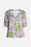Warehouse Short Sleeve Resort Shirt In Floral thumbnail 4