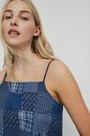 Warehouse Patchwork Square Neck Cami Top thumbnail 1