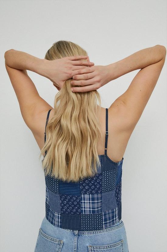 Warehouse Patchwork Square Neck Cami Top 3