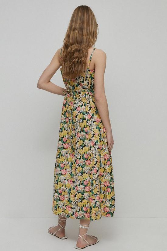 Warehouse Floral Button Through Cami Midi Dress 3