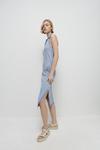 Warehouse Premium Knit Check Jacquard Dress thumbnail 2