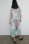 Warehouse Satin Pleated Midi Dress In Print thumbnail 3