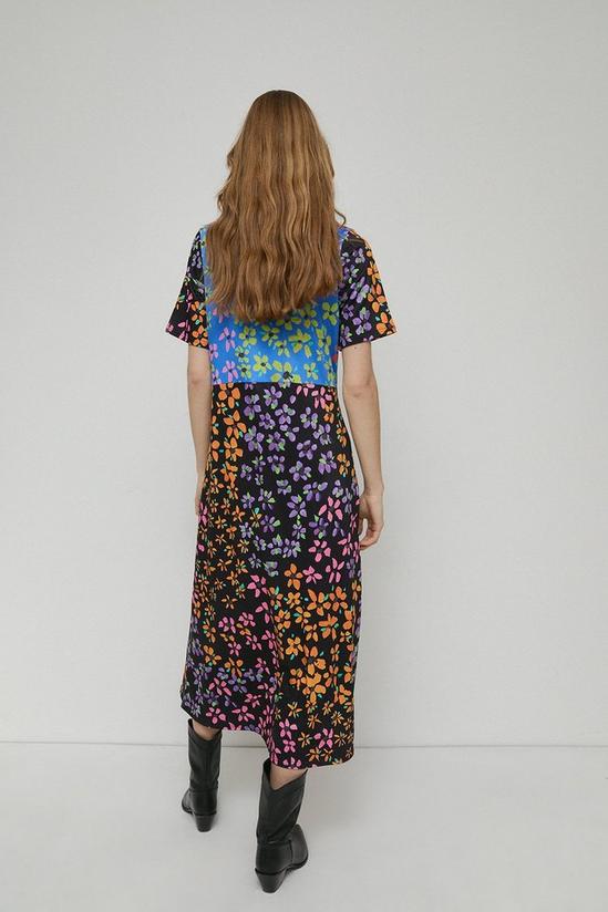 Warehouse Mixed Floral Print Midi Dress 3