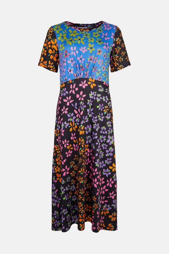 Warehouse Mixed Floral Print Midi Dress 4