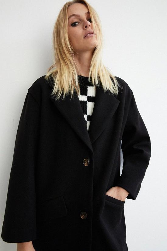 Warehouse Petite Relaxed Tailored Coat 2