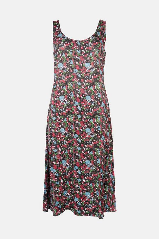 Warehouse Satin Midi Dress In Floral 4