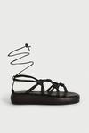 Warehouse Real Leather Knotted Flatform Sandal thumbnail 1