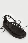 Warehouse Real Leather Knotted Flatform Sandal thumbnail 3