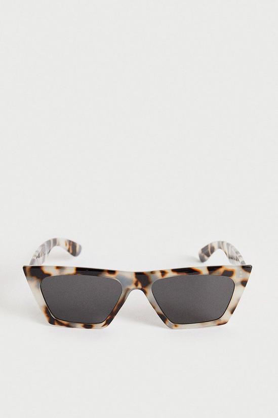 Warehouse Oversized Tortoise Shell Cat Eye Sunglasses 1
