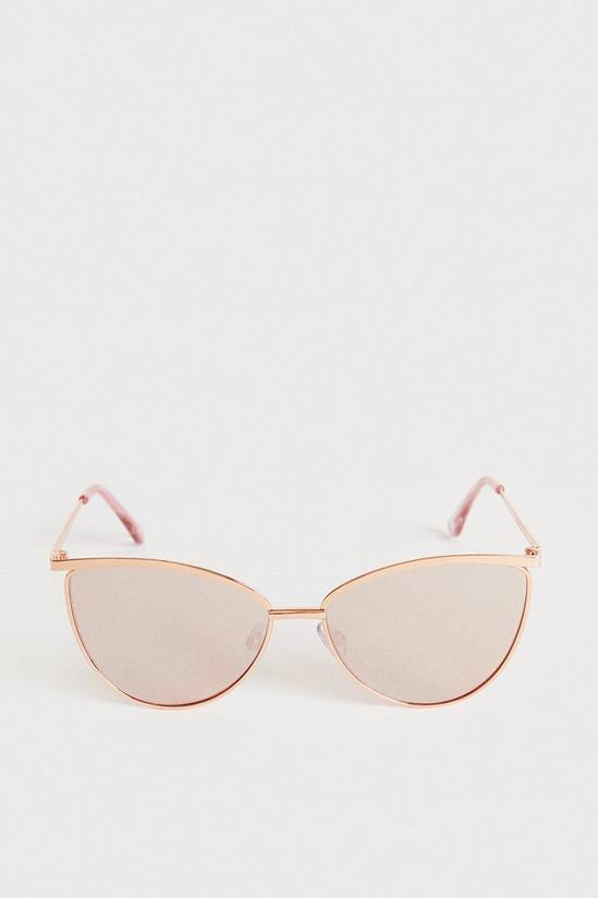 Warehouse Metal Frame Cat Eye Sunglasses 1
