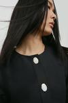 Warehouse Premium Cotton Tailored Midi Dress With Interest Button thumbnail 2