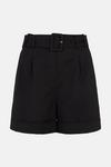 Warehouse Compact Cotton Belted Shorts thumbnail 4