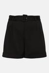 Warehouse Plus Size Compact Cotton Belted Shorts thumbnail 4