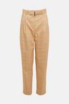 Warehouse Checked Belted Peg Trousers thumbnail 4