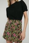 Warehouse Button Through Floral Pelmet Skirt thumbnail 2