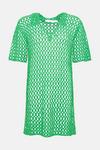 Warehouse Crochet Polo Knit Shirt Dress thumbnail 4