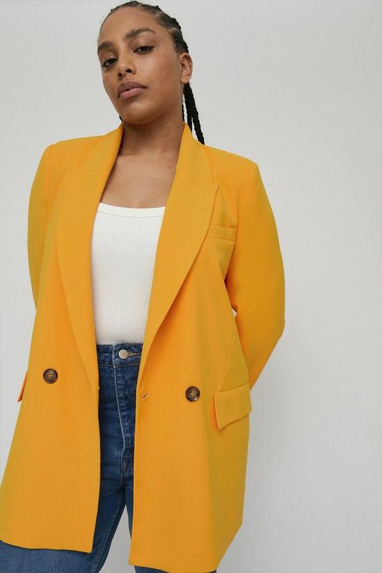 Warehouse Plus Size Relaxed Double Breasted Blazer 5
