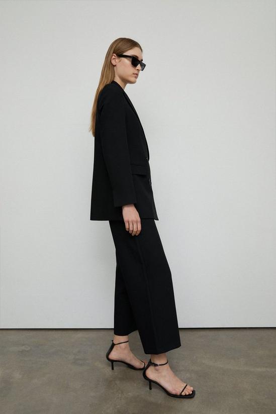 Warehouse Flat Fronted Tailored Wide Crop Trouser 1