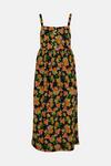 Warehouse Floral Cotton Button Front Midi Dress thumbnail 4